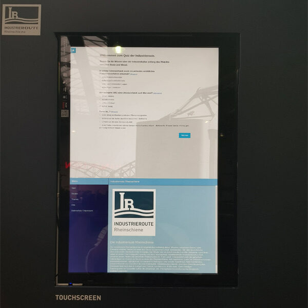 Rheinische Industrieroute Touchscreen