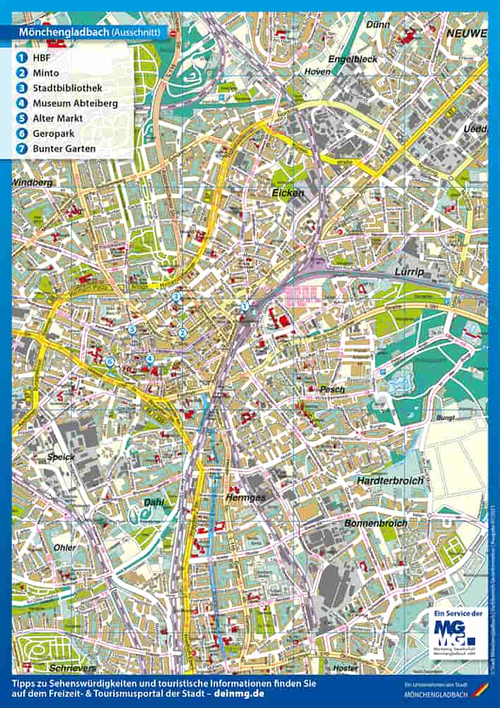 Innenstadtkarte Mönchengladbach